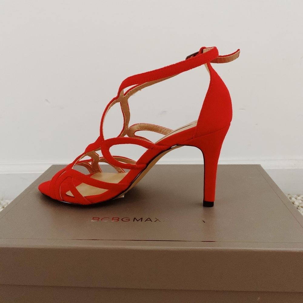 BCBG MaxAzria Red Cage Heels